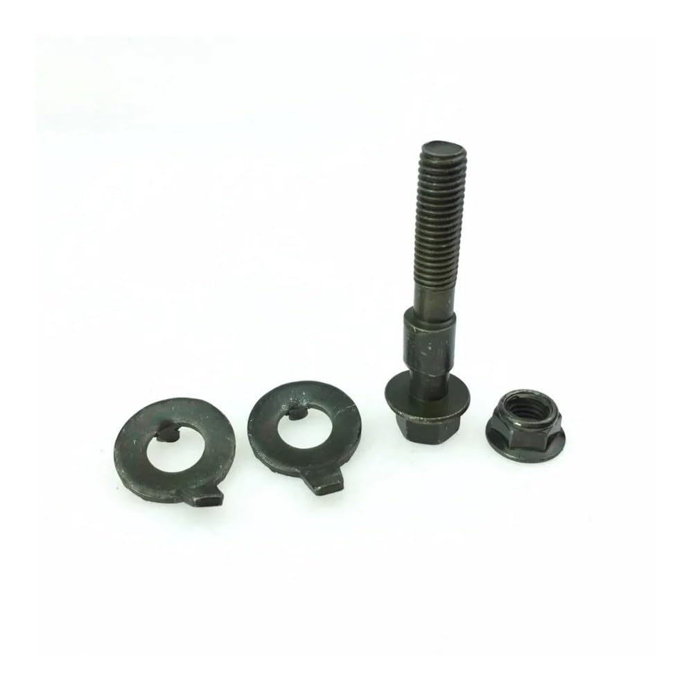 5 pezzi adatti for parti auto, quattro viti eccentriche for allineamento pneumatici, bullone di regolazione dell'angolo di campanatura, nero, 10,9-14,2 mm