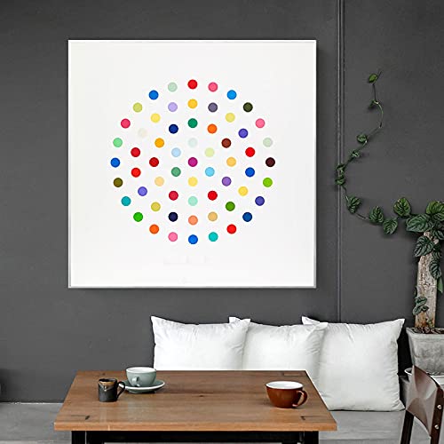 Toile art moderne cercles colorés pour exprimer votre créativité dans le salon
