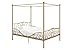 DHP Canopy Sturdy Bed Frame, Metal, Full, Gold