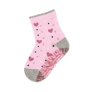 Sterntaler Glitzer-Flitzer AIR Herzen baby-meisjes Sloffen-sokken