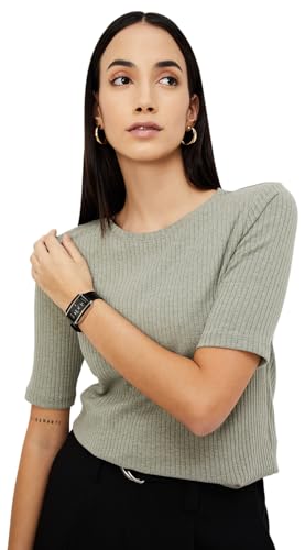 Image of Max Plus Size Women Ribbed T-Shirt