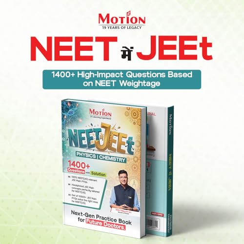 Image of Motion NEET me JEET - Smart Selection of JEE Main PYQs for NTA NEET 2026 | NEET Physics & NEET Chemistry Practice Book |Must have for NTA NEET Physics & Chemistry | NEET Question Practice Book