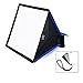 Produktbild JJC Blitz Soft box Speedlight Diffusor Kit mit Weißabgleich und Graukarten für Universalhalterung Canon Nikon Sony Yongnuo Blitzgerät (Softbox Größe 9.1 x 7.1inch / 230 x 180mm)
