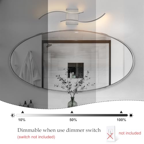 Image of KARTOOSH Hardwired LED Vanity Lights for Bathroom | 1 Pack 23.6 Inch, 3CCT Dimmable, Waterproof, Rustproof, Bathroom Light Fixtures Over Mirror