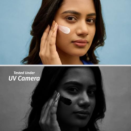 Image of Vilvah Skin Finish Sunscreen SPF 50 PA++++ | No White Cast, Water-Resistant Sunscreen | Hydrating, Lightweight, Non-Greasy | UVA & UVB Protection with Natural UV Filters & Rice Milk | Unisex, For All Skin Types | 50g
