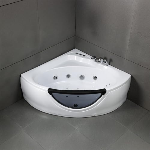 SPALINA TASMANIE JETS - Bañera de hidromasaje con ojo de buey L. 135 x l. 135 cm