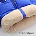 LAVIQK 1-7 Years Baby Boys Girls Toddlers Winter Coats Puffer Jacket with Removable Fur Hooded Down Snow Jacket Warm Fleece Coat Outerwear