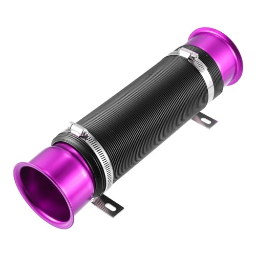 Tuyau d'admission d'air 76mm universel conduit pour air froid de turbo voiture violet