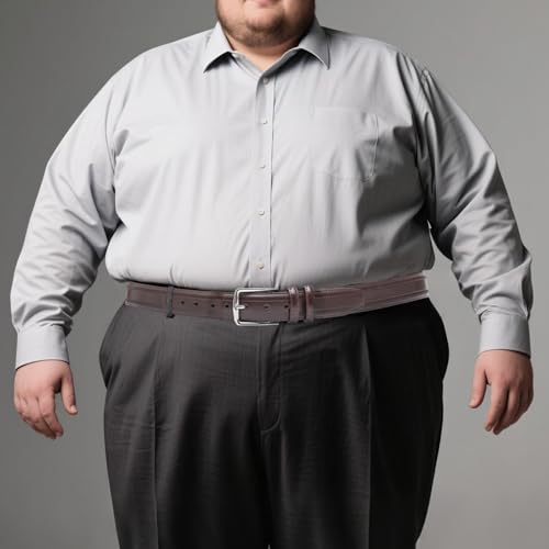 Men's Belt Big & Tall 56"-80" Genuine Leather Extra Long Belt with Tail Reinforced Strap for Casual Work4