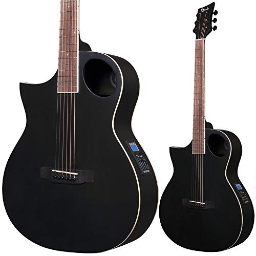 Lindo Neptune - Guitarra electroacústica para zurdos, color negro mate, con  preamplificador F-4T, afinador LCD y bolsa acolchada - MundoGuitarra.es