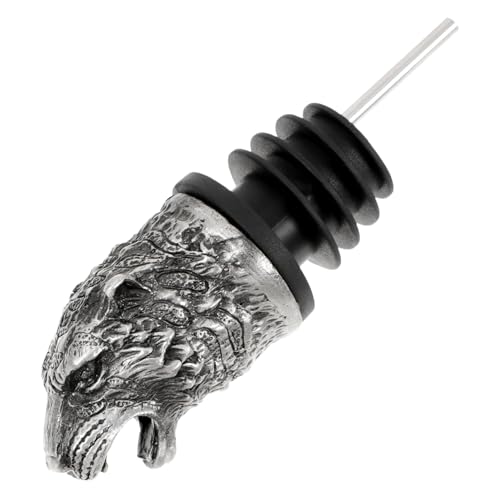 Cabilock Alloy Wine Pourer Tiger Head Animal Head Bottle Stopper Practical Liquor Bottle Spout