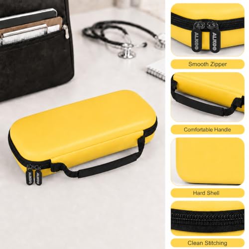 Image of Stethoscope Case for 3M Littmann Classic III Monitoring /Lightweight II S.E /Cardiology IV Diagnostic /for MDF Acoustica Stethoscopes, Holder for Nurse Doctor Essentials & Medical Accessories, Yellow
