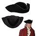 Felt Tricorn Hat (One Size Fits Most)