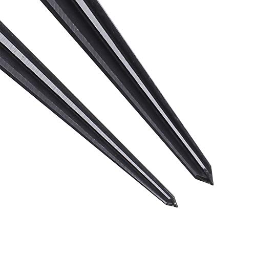 Aowish T Handle Taper Reamer Set 3-13Mm(1/8''-1/2'') & 5-16Mm(½"-5/8") Bridge Pin Hole Hand Held Tapered Reamers 6 Fluted Chamfer Reaming Guitar Woodworker Luthier Tool (2 Pieces) #TOP7