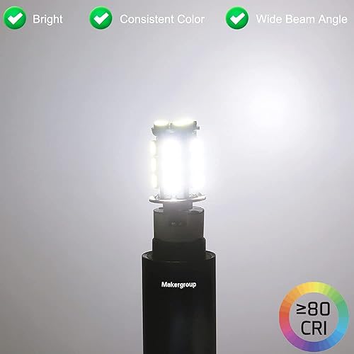 Miniatura 7 de Makergroup T5 T10 - Bombillas LED con base de cuña de alto brillo, 12 VACCC, 3 W, blanco frío, 6000 K, para iluminación de paisaje al aire libre,