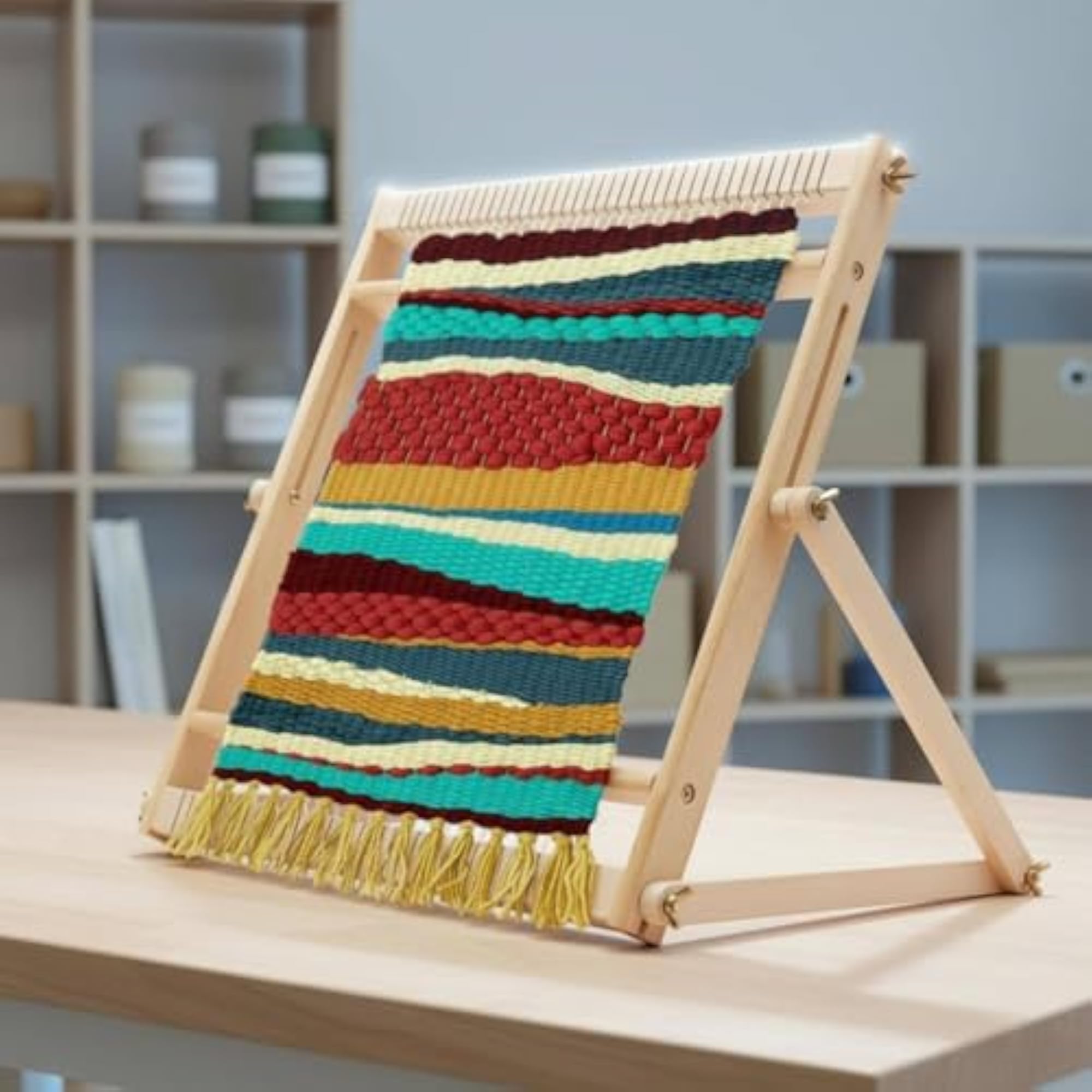 Natural Wood Weaving Loom Kit for DIY Tapestry