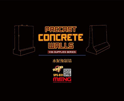 Murs en béton préfabriqués 1/35 Meng SPS-031 créez des décors stables sans plâtre