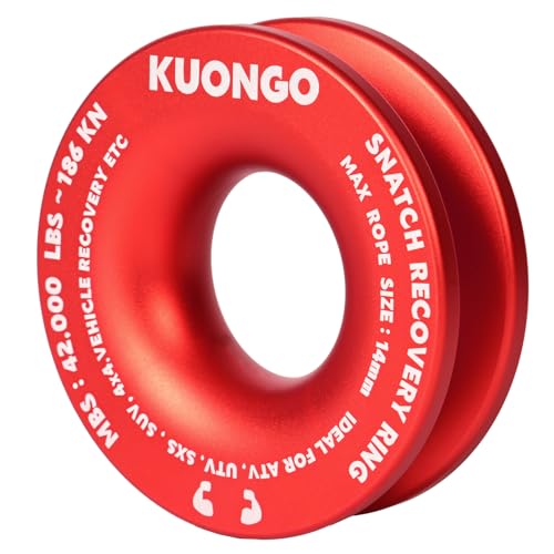 KUONGO Aluminum Winch Snatch Block Pulley