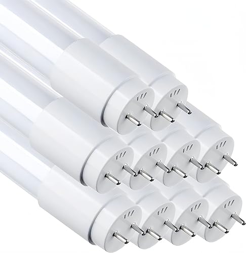 LEDUNI ® Tubo T8 Cristal LED 18W Conexión Un Lateral Luz Blanco Frío 6000K 1200CM (PACK 10)