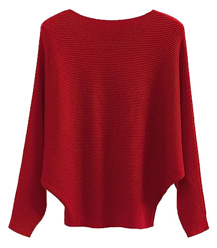 FULIER - Maglione Dolman da Donna, con Maniche a...
