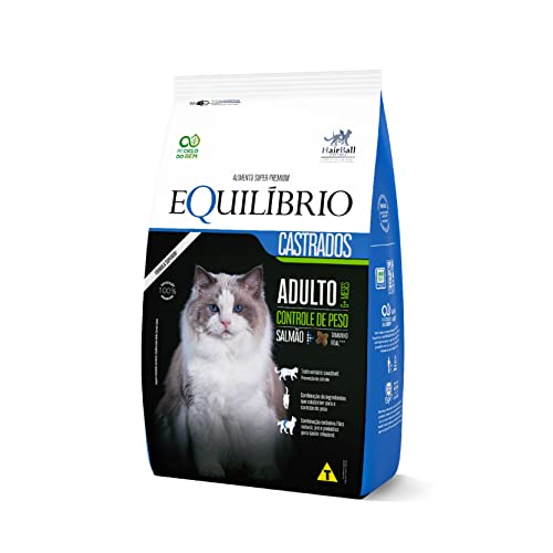 Equilíbrio Super Premium Gatos Ração Gatos Equilibrio Adulto Castrado Salmão 1 5Kg