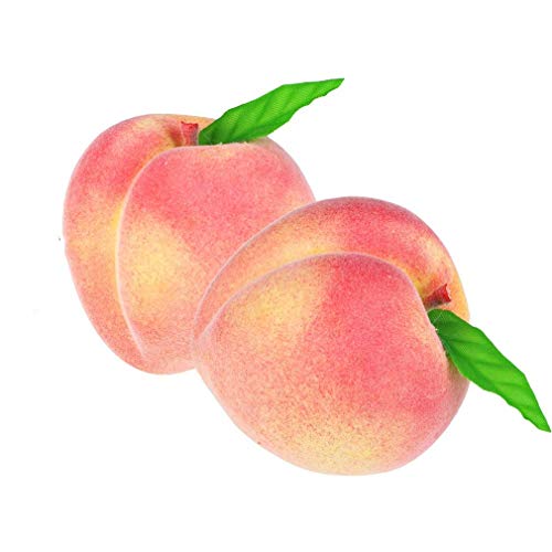 Image of Ulalaza 12Pcs Fake Peach Artificial Fruits Model Lifelike Peaches Home House Kitchen Party Decoration Desk Ornament