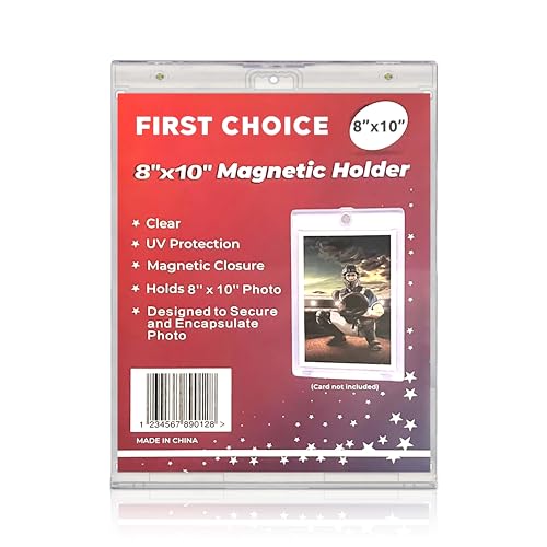 Premium 8x10 Acrylic Magnetic Picture Frames Crystal Clear Magnetic Photo Frames, One Touch Photo Magnetic Holders, UV Protection Protectors, Premium Wall Mountable Photo Protective Holders