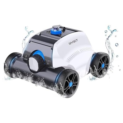 WYBOT Robotic Pool Vacuum Cleaner, Dual Strong Suction Port, 130min Runtime, Tangle-Free, World's First Smart Protection System, Ideal for Pools Up to 1300 Sq.ft (Osprey 300 Pro)