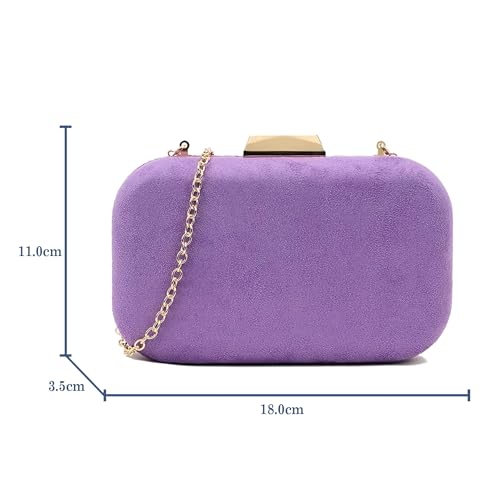 Sac à main compact en daim pour mariage et soirée chic - 3