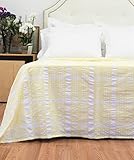 CGG Home Fashions Seersucker Plaid Bedspread King Yellow