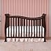 Dream On Me Violet 7-In-1 Convertible Life Style Crib In Espresso, Greenguard Gold Certified, 4 Mattress Height Settings, Made Of Sustainable New Zealand Pinewood