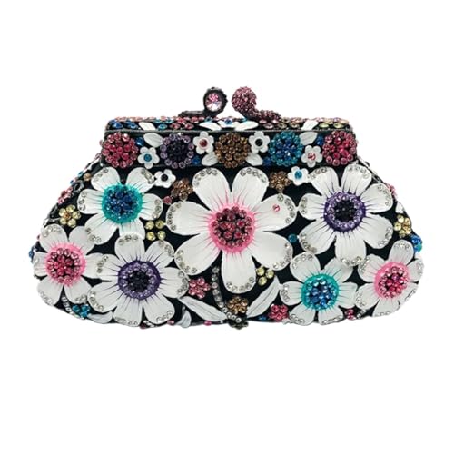 Messager strass anti-perte d'éclat, pochette soirée pour mariages