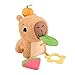 Produktbild Fisher-Price sensorisches Babyspielzeug Kuschel-Capybara Plüschtier mit Beißring und Rassel für Neugeborene ab 3 Monaten, HYR54