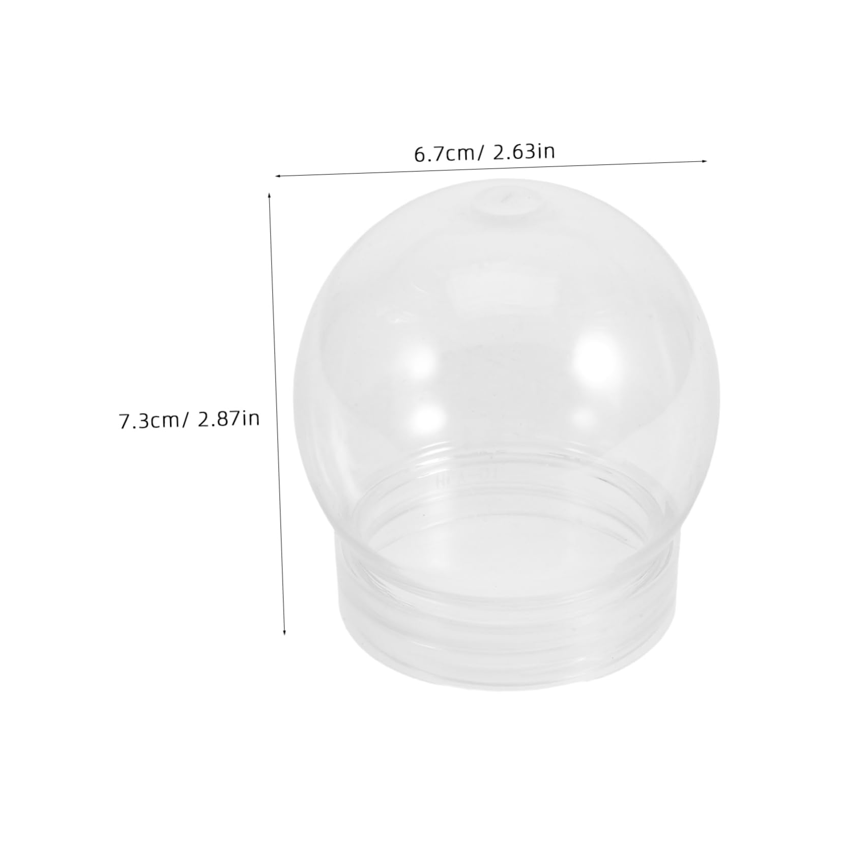 MAGICLULU Bolas Transparentes Capacidad 150ml de Plástico 24 Seguras y Prácticas para Ambientación en Navidad para Manualidades Navideñas DIY
