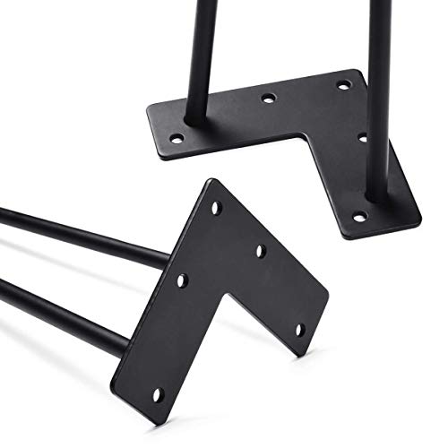 Image of JGS Iron Legs for Table of 4 Hairpin Legs for Furniture Dining Table Legs Office Metal Desk Legs Industry Work Set Table Height Extender Metal Legs for Coffee Table Side Table Iron Stand 14 Inch