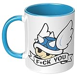 Absurd Ink Blue Turtle Shell Mario Kart Mug