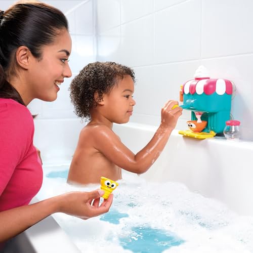 Toomies Deluxe Schaumeismaschine Badewannenspielzeug, Wandmontiertes Schaumbad Spielzeug für Kinder, Rollenspiel Wasserspielzeug, Sensorische Baby- und Kleinkindspielzeuge ab 18 Monaten