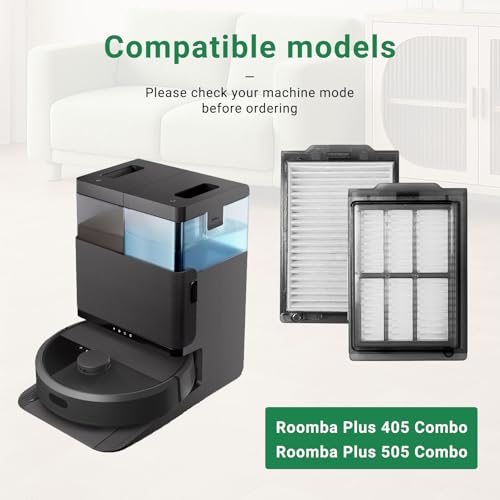 Image of Roomba 505 /405 Replacement HEPA Filter for iRobot Roomba Plus 505 /405 Combo Robot Vacuum Cleaner 6 Pack Accessories Kit
