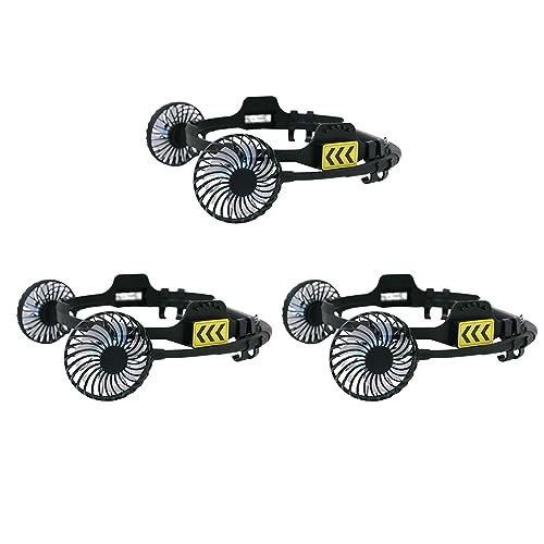3X Portable Fan for Helmets for Most Caps Helmets with