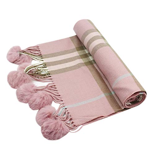 RARITYUS Teens Cashmere Winter Scarf Plaid Shawl Wrap Soft Warm Scarves for Boys Girls2