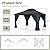 Gotland 2024 New 12' x 14' Hardtop Gazebo, Outdoor Iron Metal Double Roof Pergola with Curtains and Netting for Patio, Garden, Lawn, Navy