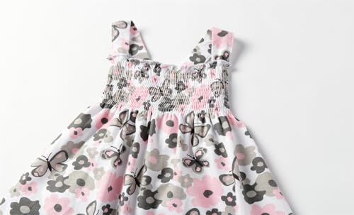 Robe d'été sans manches fleurie pour les journées de jeux à la plage