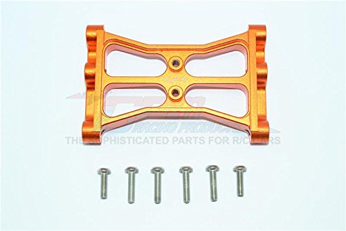 For Traxxas TRX-4 Trail Defender Crawler/TRX-6 Merc-Benz G63 Upgrade Parts Aluminum Chassis Crossmember - 1Pc Set Orange