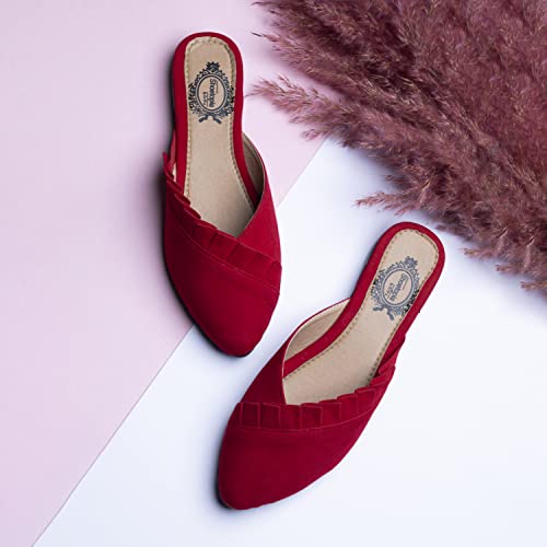 Image of Shoetopia Womens Bantu-Frill 2a Mule