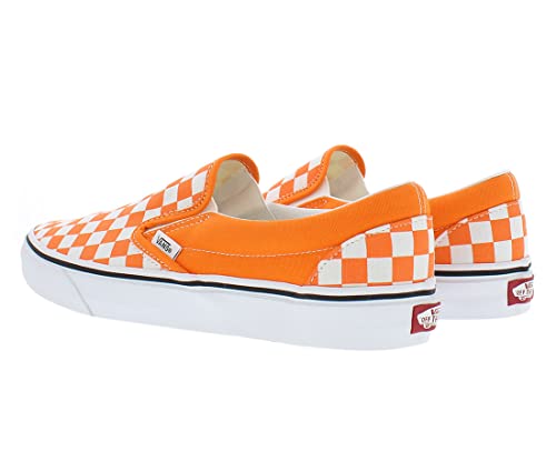 Vans Classic Slip-On™ (Checkerboard) Orange Tiger/True White Men's 10.5, Women's 12 Medium #TOP30