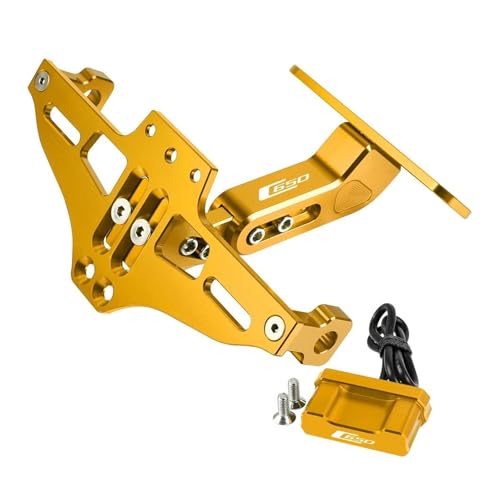 �i���o�[�v���[�g�z���_�[ For C650 C650GT 2011-2016 �i���o�[�v���[�g�z���_�[ ���C�g�t�� �e�[���^�C�f�B�t�F���_�[ �|���t��(�S�[���h,With logo)