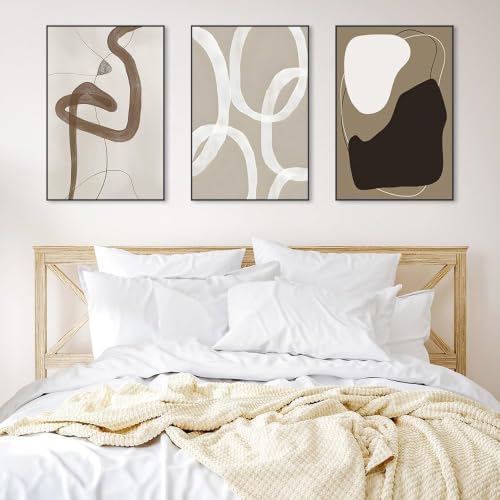Tableau abstrait noir et blanc lianyibo pour harmoniser la chambre