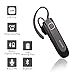 HIFEER Bluetooth Headset V5.0, Wireless Bluetooth Earpiece,Hands-Free with Built-in Mic for Driving/Business/Office,CVC8.0 Noise Cancelling Bluetooth Headphone for iPhone Android Samsung, Black