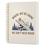 KAIOUS Plane Spiral Hardcover Journal Notebook for Flight Attendants