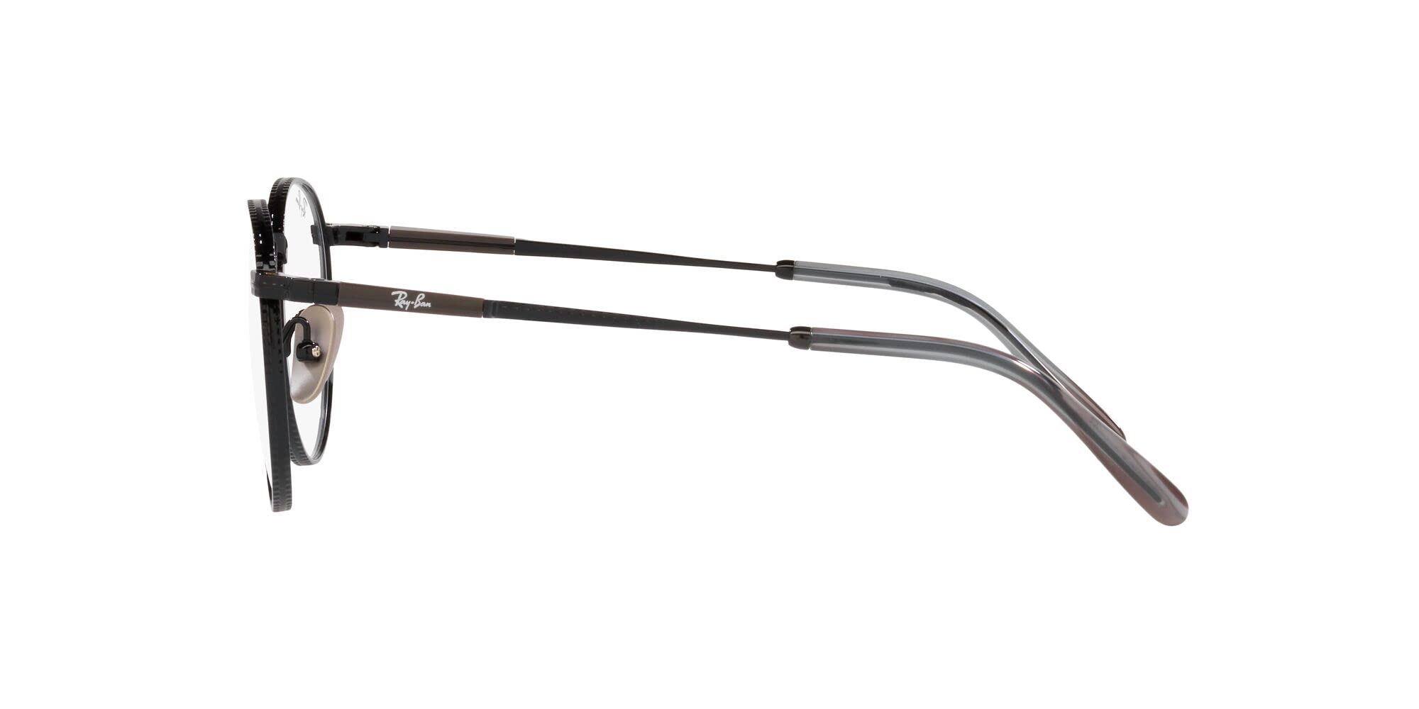 Ray-Ban Rx8237v okrągłe tytanowe oprawki do okularów korekcyjnych